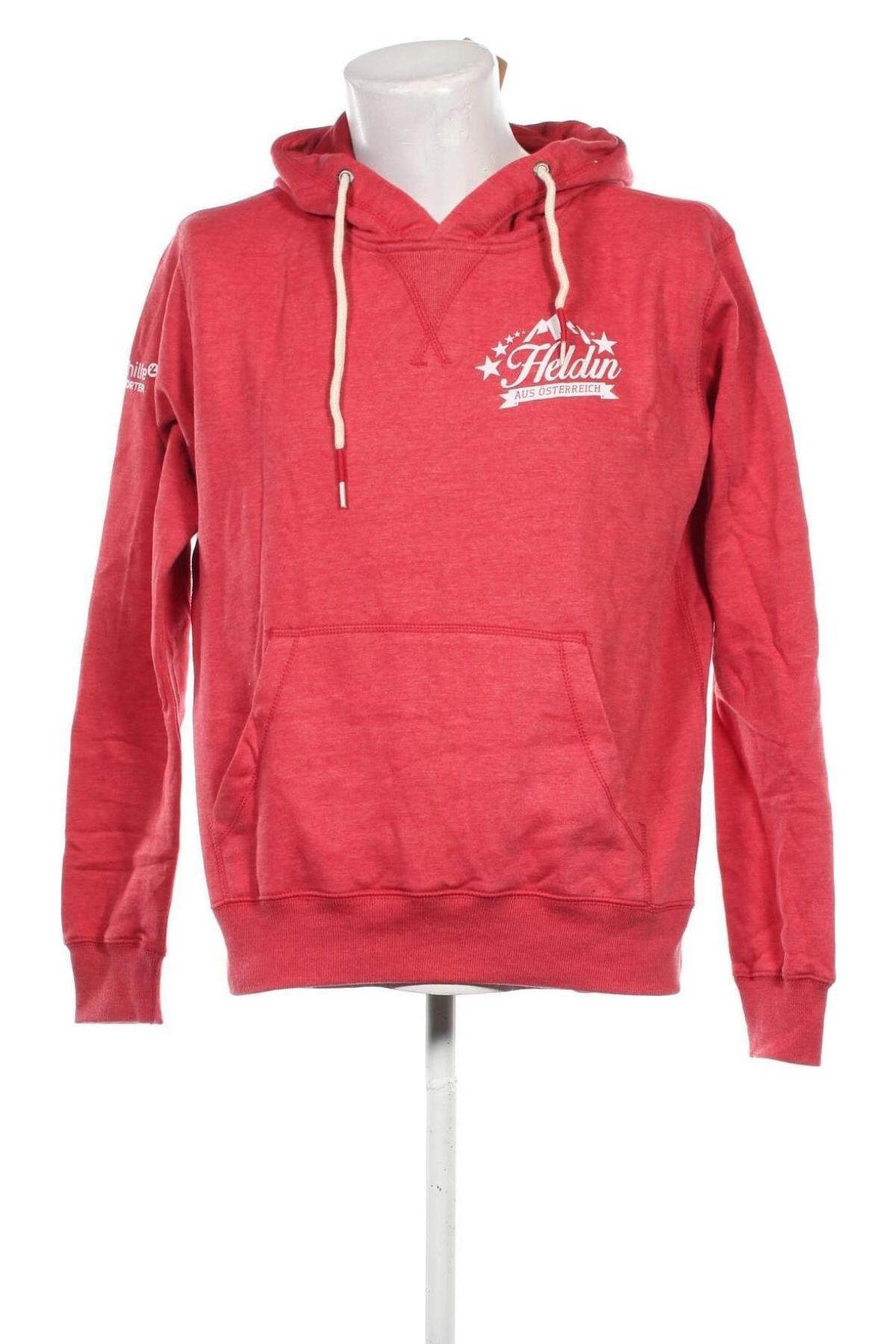 Herren Sweatshirt James & Nicholson, Größe M, Farbe Rot, Preis 21,99 €