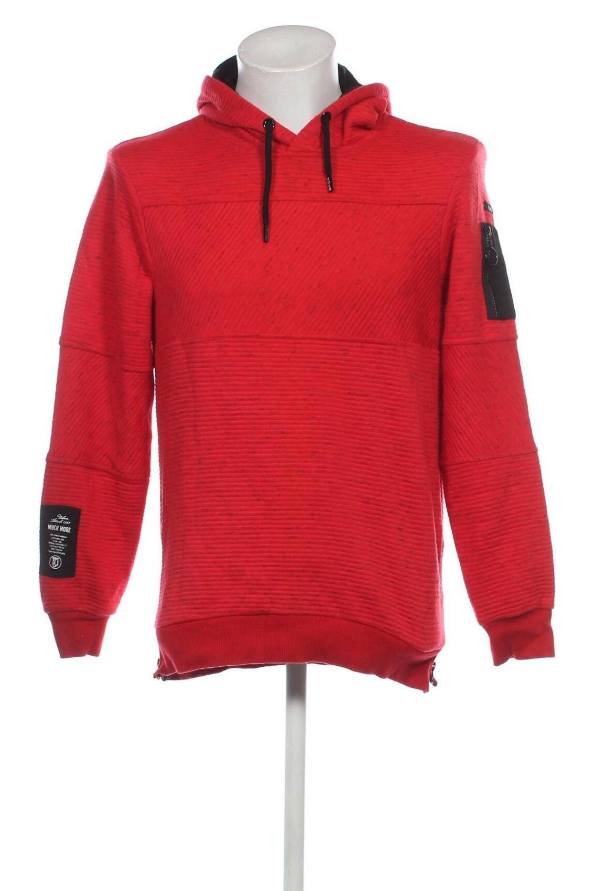 Herren Sweatshirt Much More, Größe S, Farbe Rot, Preis € 11,49