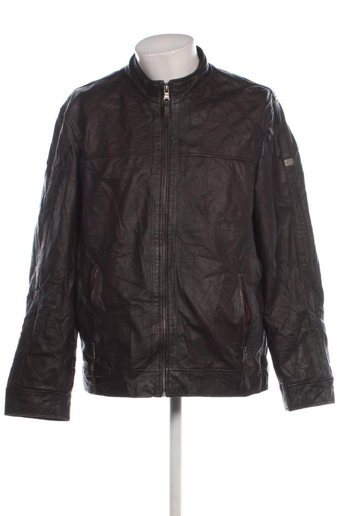 Herren Lederjacke Ross & Cole, Größe XL, Farbe Braun, Preis 74,99 €