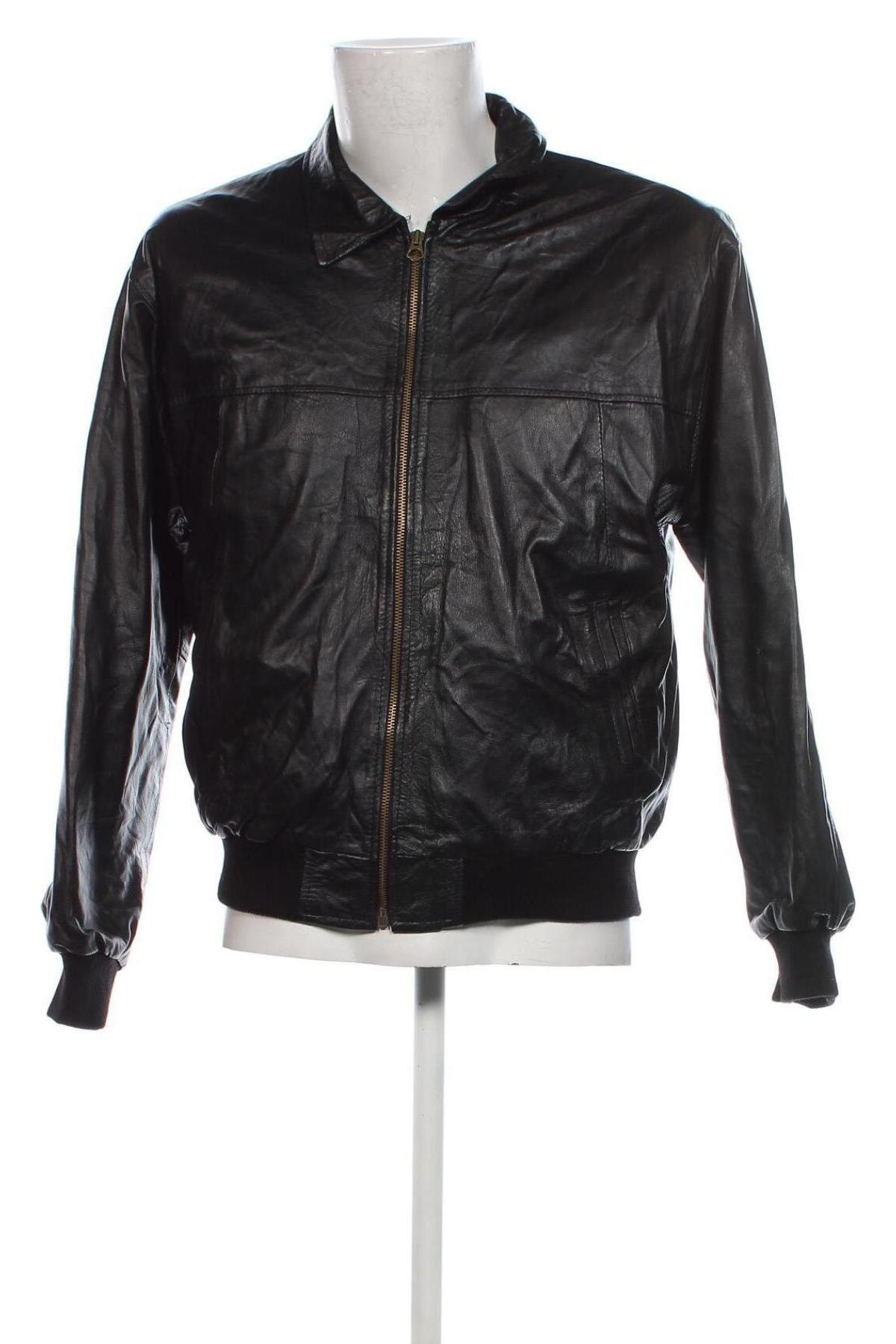 Herren Lederjacke Via Condotti, Größe M, Farbe Schwarz, Preis 36,99 €