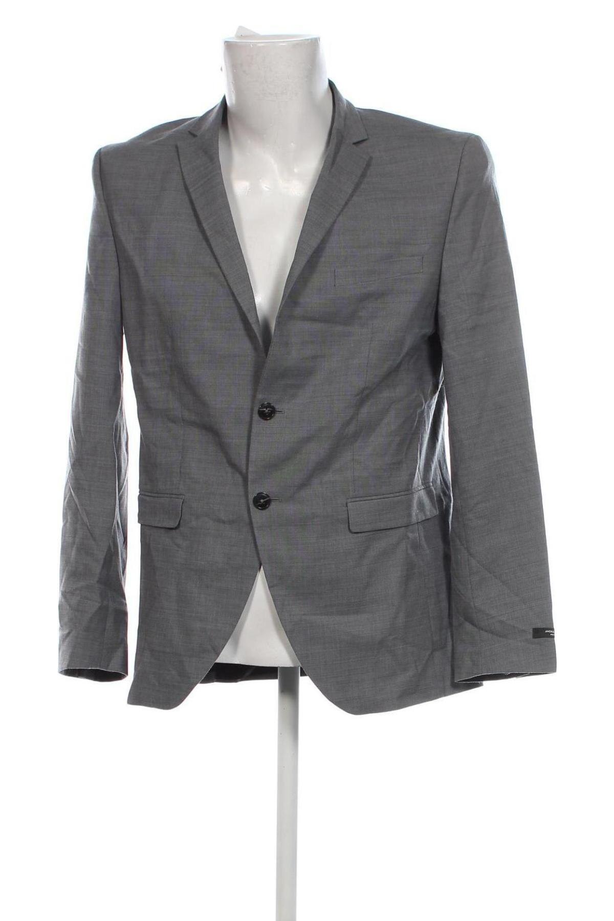 Herren Sakko Jack & Jones, Größe L, Farbe Grau, Preis € 9,99