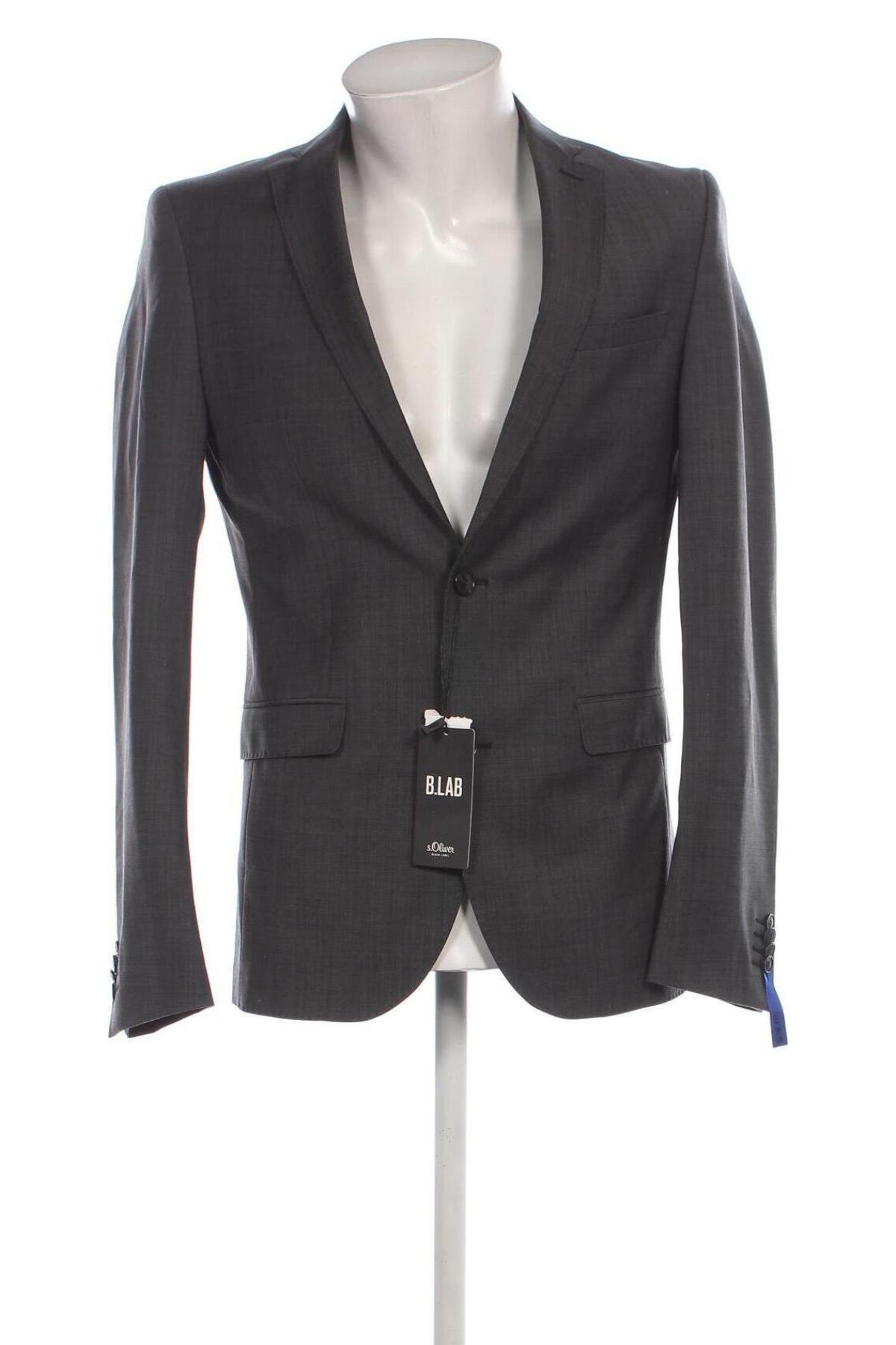 Herren Sakko S.Oliver Black Label, Größe S, Farbe Grau, Preis € 71,99