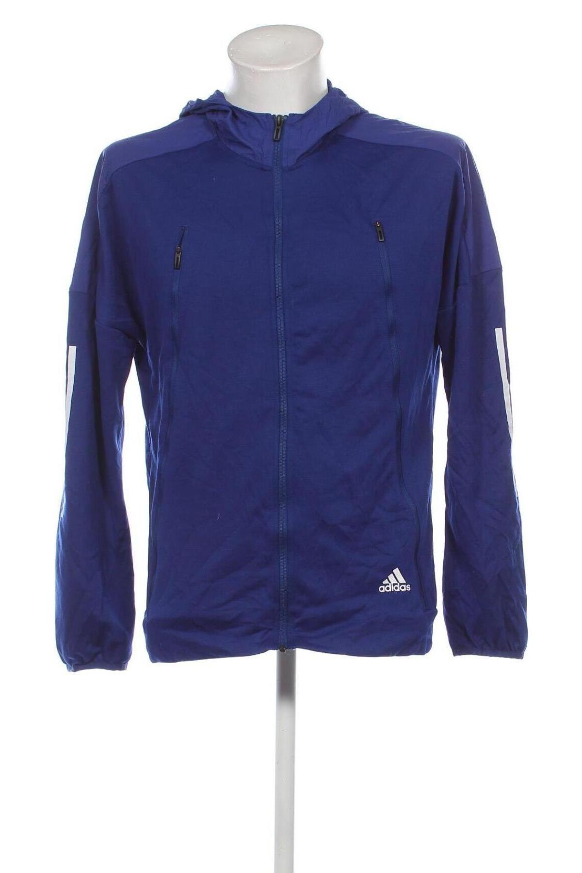 Herrenjacke Adidas, Größe L, Farbe Blau, Preis 97,99 €