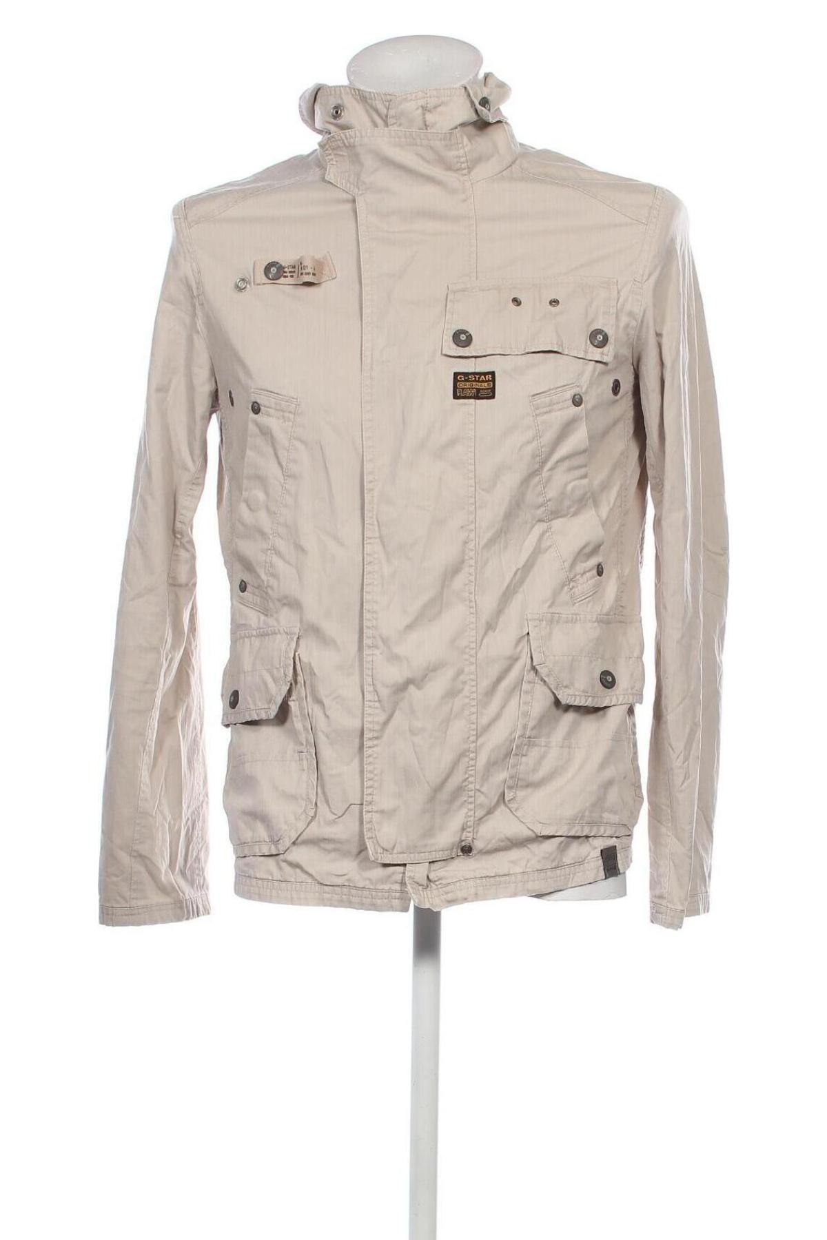 Herrenjacke G-Star Raw, Größe M, Farbe Beige, Preis 52,99 €