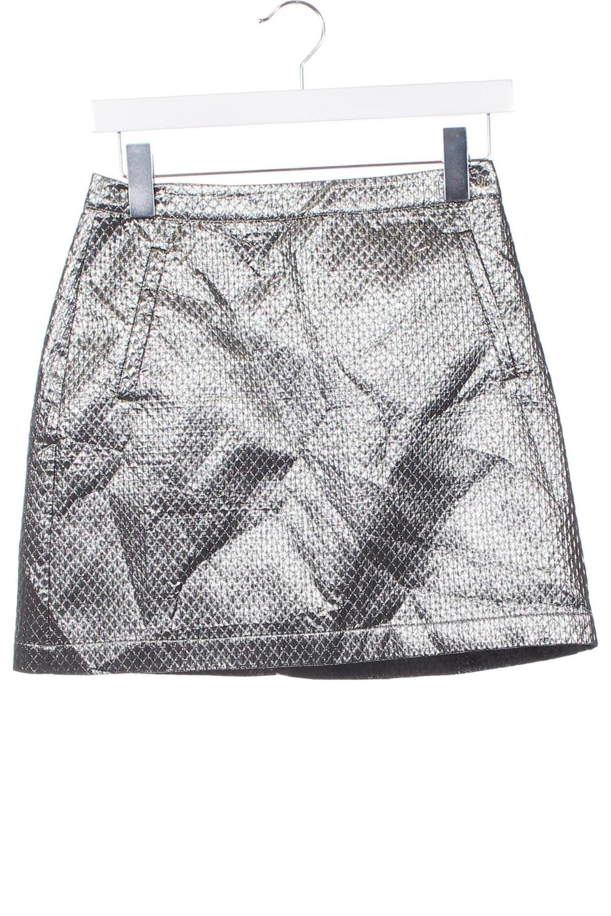 Rock ASOS, Größe XS, Farbe Silber, Preis 10,49 €