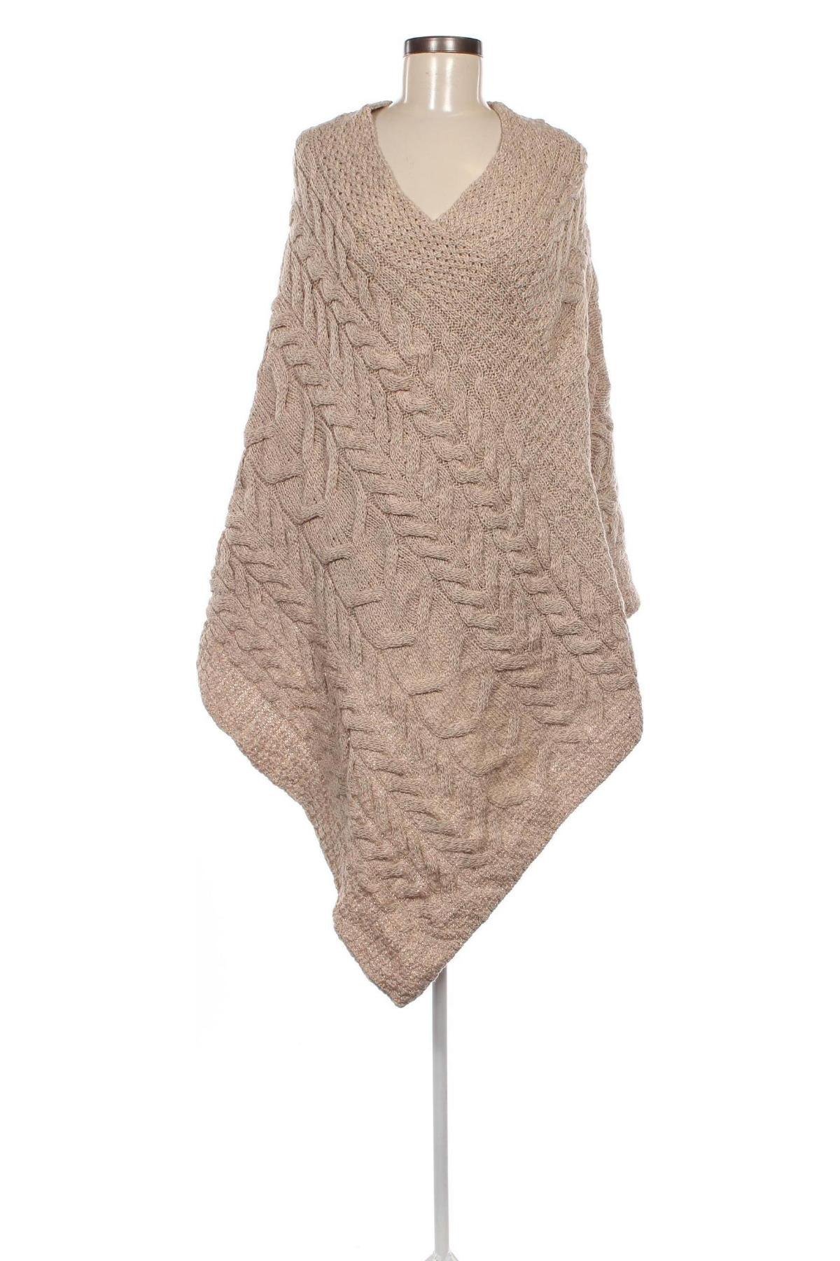 Poncho, Größe L, Farbe Beige, Preis € 20,49