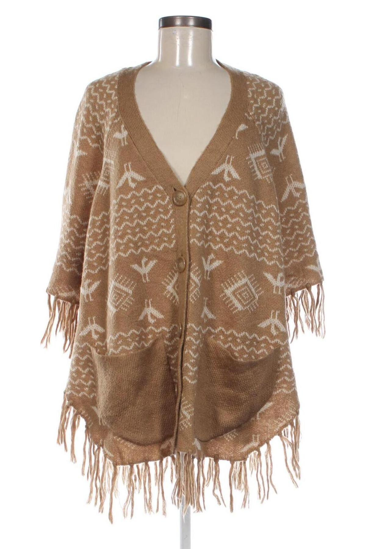 Poncho VILA, Größe L, Farbe Beige, Preis 24,49 €