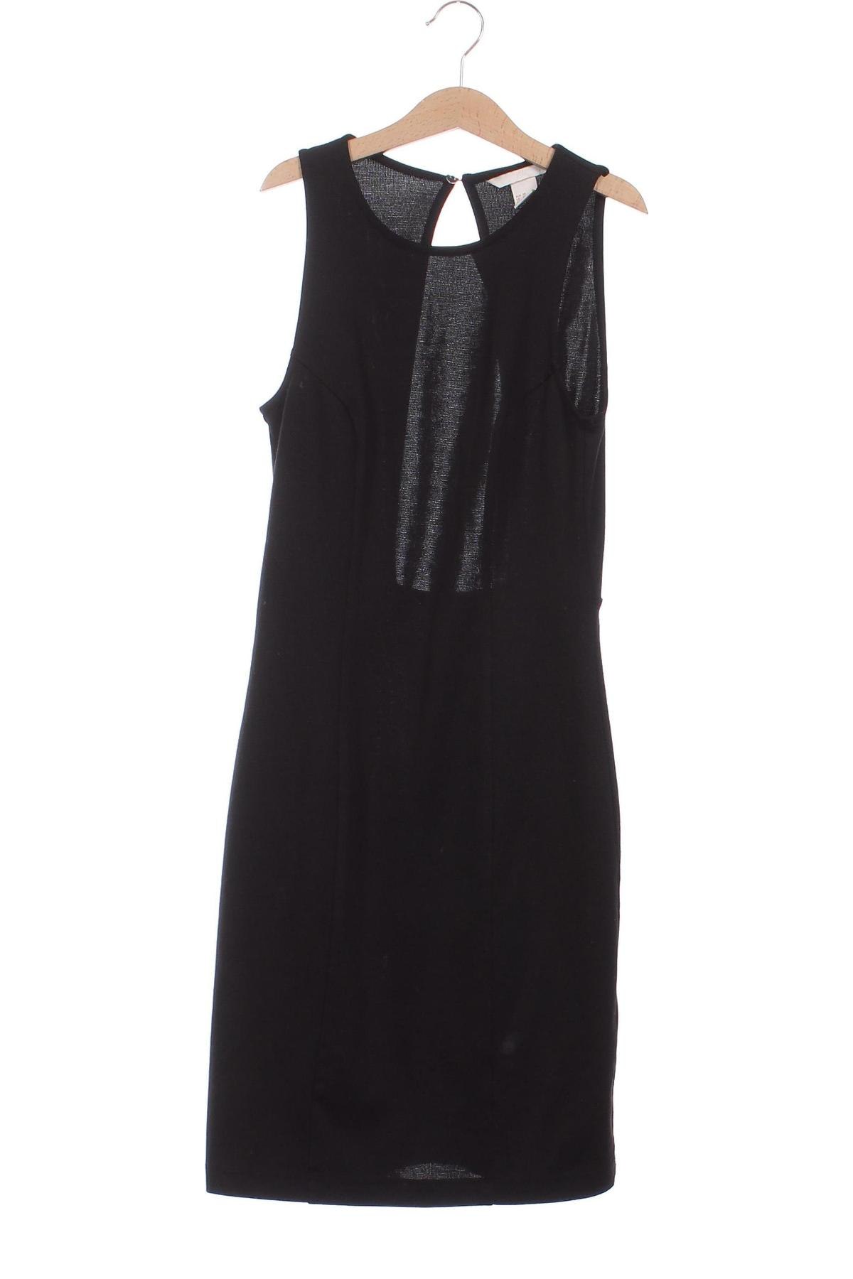 Kleid H&M, Größe XS, Farbe Schwarz, Preis 10,99 €