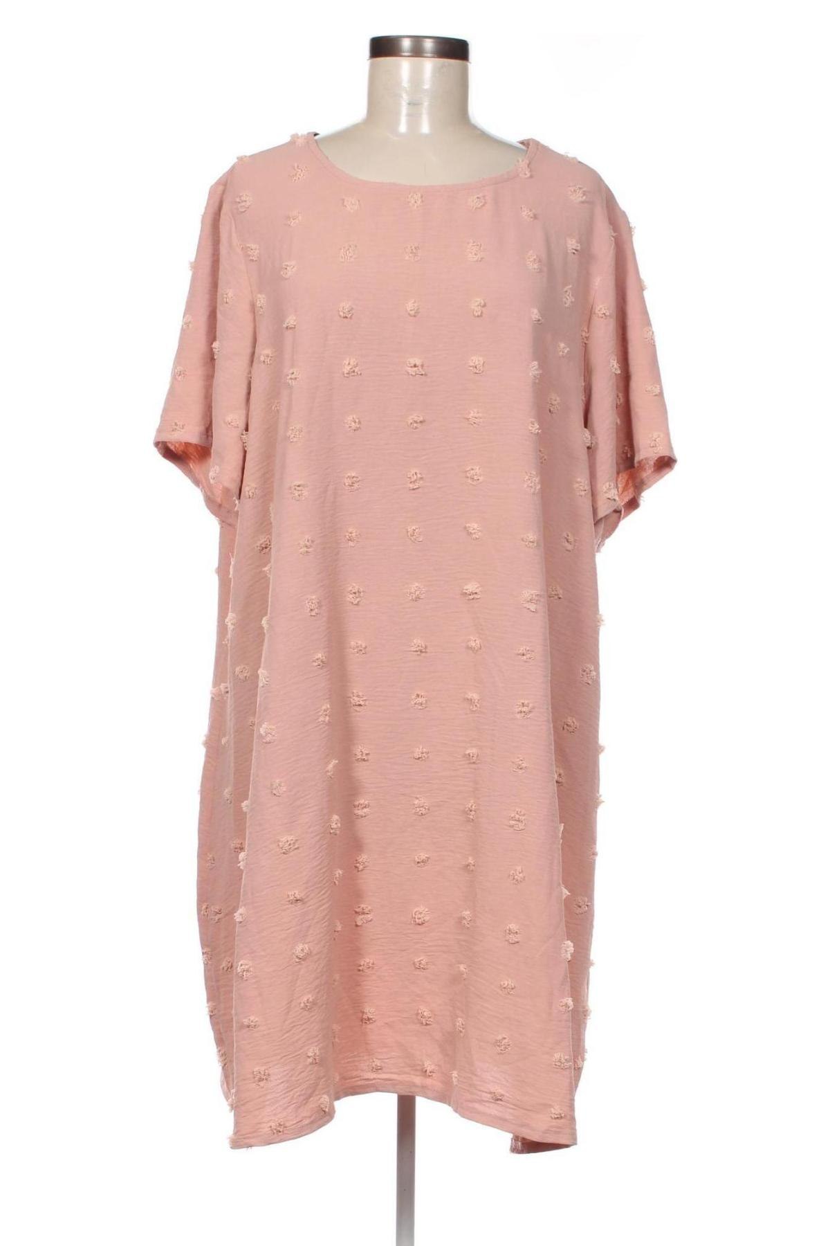 Kleid SHEIN, Größe 4XL, Farbe Aschrosa, Preis € 11,49