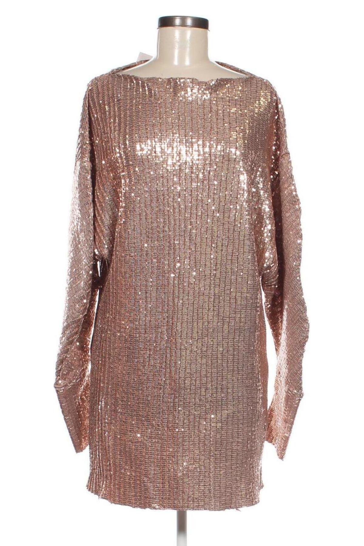 Kleid Zara Trafaluc, Größe M, Farbe Golden, Preis 19,51 €