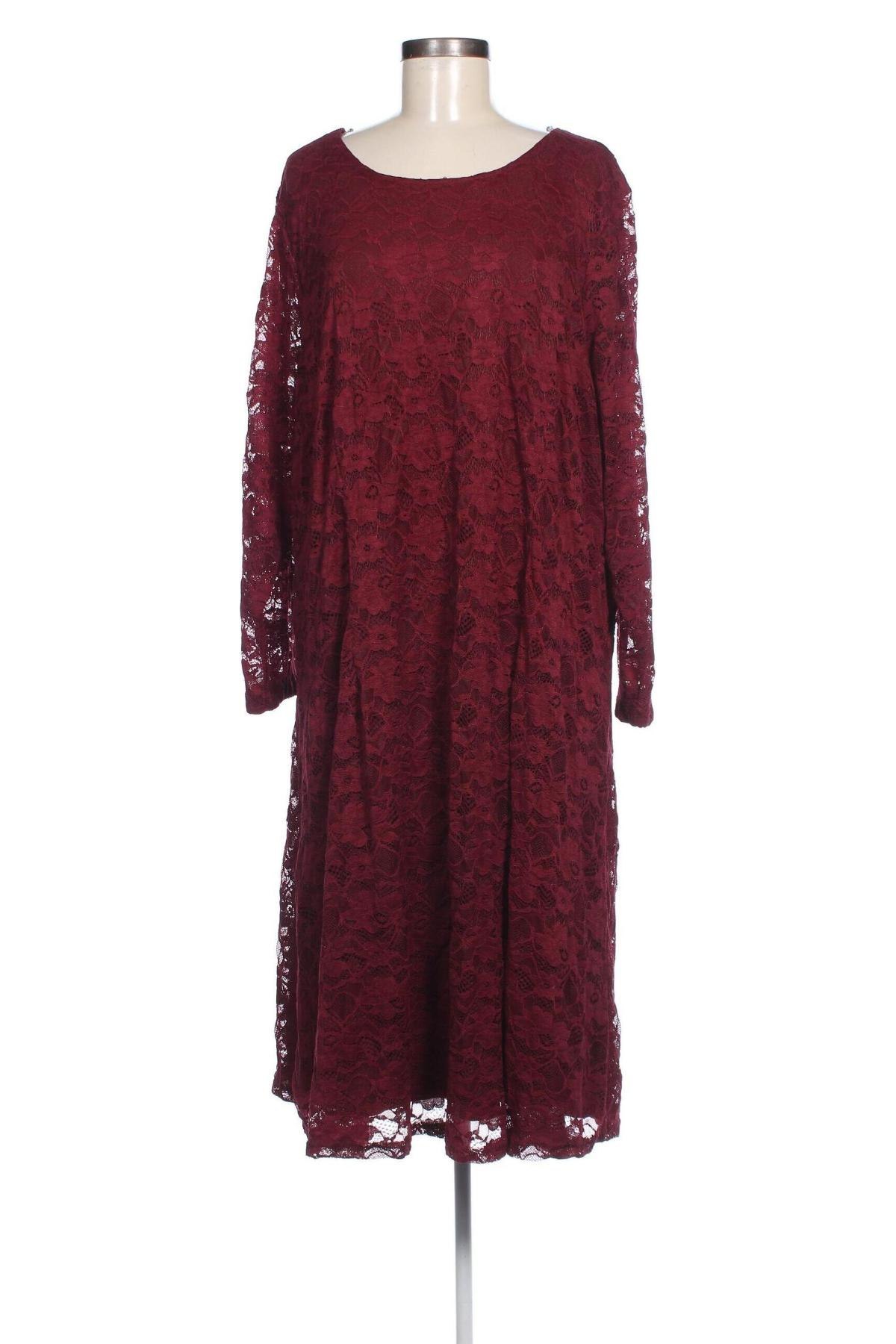 Kleid Zizzi, Größe 3XL, Farbe Rot, Preis 26,99 €