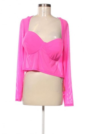 Bluză de femei SHEIN, Mărime 4XL, Culoare Roz, Preț 56,99 Lei