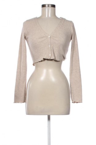 Damen Strickjacke Bershka, Größe M, Farbe Beige, Preis € 23,52