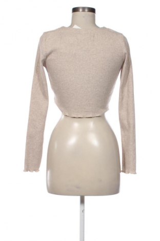 Damen Strickjacke Bershka, Größe M, Farbe Beige, Preis € 23,52