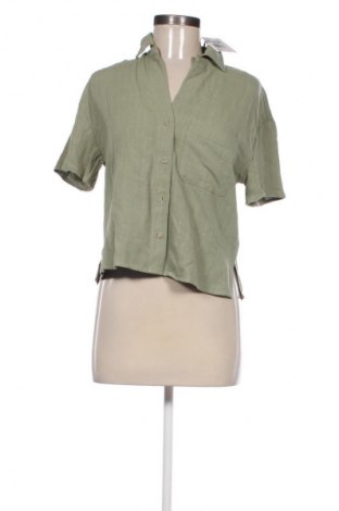 Cămașă de femei Stradivarius, Mărime S, Culoare Verde, Preț 69,99 Lei