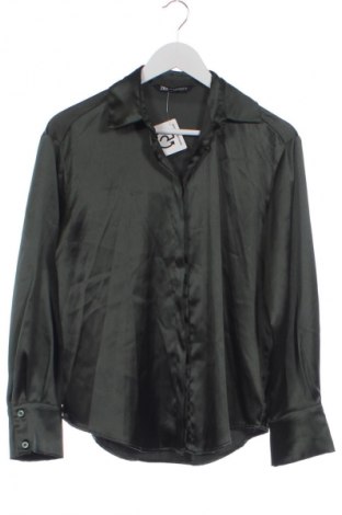 Dámska košeľa  Zara, Veľkosť XS, Farba Zelená, Cena  13,81 €