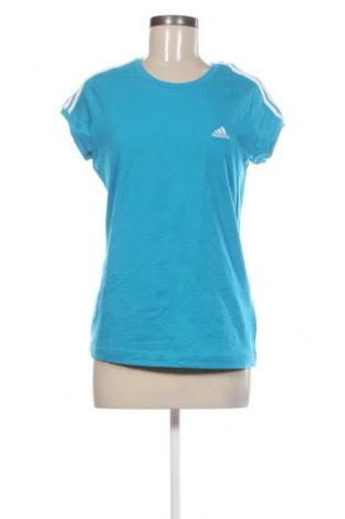 Γυναικείο t-shirt Adidas, Μέγεθος L, Χρώμα Μπλέ, Τιμή 19,99 €