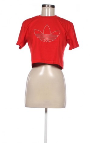 Γυναικείο t-shirt Adidas Originals, Μέγεθος XXS, Χρώμα Κόκκινο, Τιμή 20,46 €
