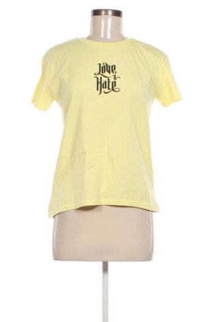Damski T-shirt Bershka, Rozmiar M, Kolor Żółty, Cena 40,45 zł