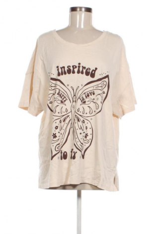 Γυναικείο t-shirt Bpc Bonprix Collection, Μέγεθος XXL, Χρώμα  Μπέζ, Τιμή 8,75 €