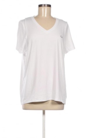Γυναικείο t-shirt Calvin Klein, Μέγεθος L, Χρώμα Λευκό, Τιμή 49,99 €