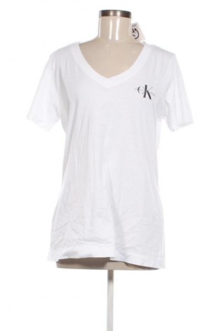 Damski T-shirt Calvin Klein Jeans, Rozmiar XXL, Kolor Biały, Cena 252,99 zł