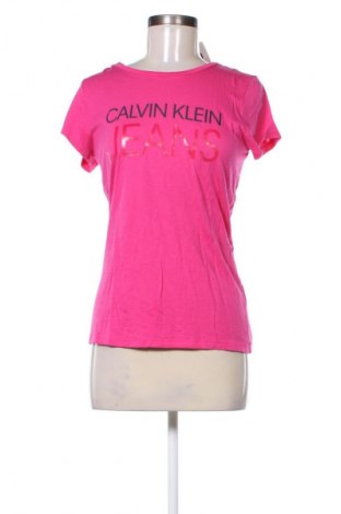 Tricou de femei Calvin Klein Jeans, Mărime S, Culoare Roz, Preț 89,47 Lei