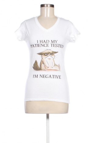Γυναικείο t-shirt Gildan, Μέγεθος M, Χρώμα Λευκό, Τιμή 8,69 €