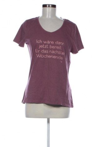 Damen T-Shirt Heimatliebe, Größe S, Farbe Aschrosa, Preis 9,00 €