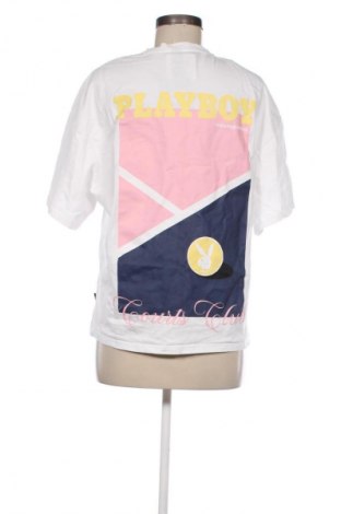 Damski T-shirt Playboy, Rozmiar XS, Kolor Biały, Cena 64,37 zł