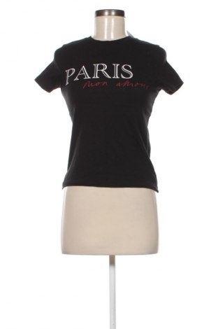 Tricou de femei Pull&Bear, Mărime XS, Culoare Negru, Preț 45,00 Lei