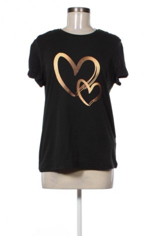 Γυναικείο t-shirt SHEIN, Μέγεθος L, Χρώμα Μαύρο, Τιμή 8,70 €