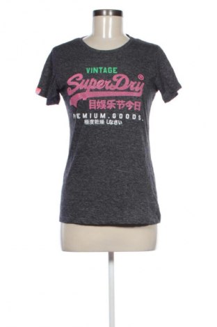 Γυναικείο t-shirt Superdry, Μέγεθος XL, Χρώμα Γκρί, Τιμή 14,99 €