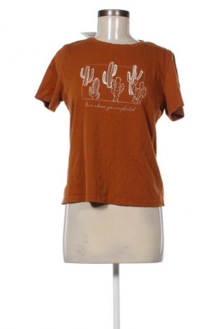 Damen T-Shirt Tom Tailor, Größe M, Farbe Braun, Preis 9,21 €