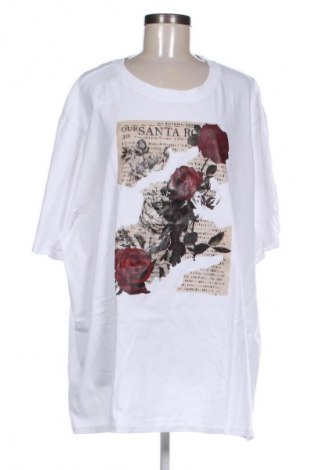 Γυναικείο t-shirt Unbranded, Μέγεθος 5XL, Χρώμα Λευκό, Τιμή 15,99 €