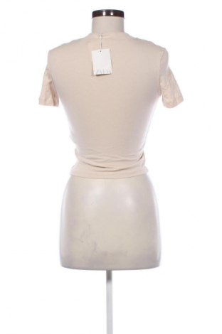 Damski T-shirt Zara, Rozmiar S, Kolor Beżowy, Cena 86,99 zł