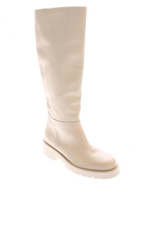 Damskie kozaki Zara, Rozmiar 40, Kolor ecru, Cena 459,99 zł