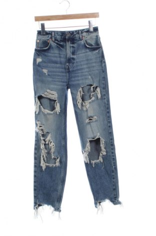 Dámské džíny  Bershka, Velikost XS, Barva Modrá, Cena  367,00 Kč