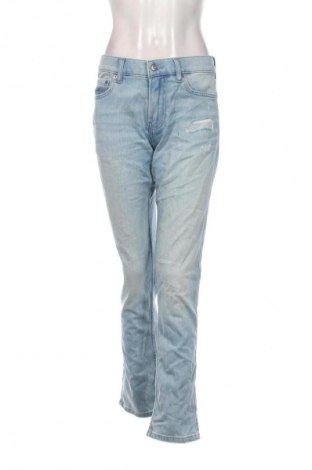 Дамски дънки Hollister, Размер L, Цвят Син, Цена 41,99 лв.