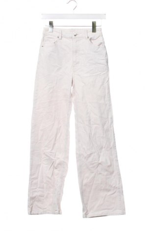 Dámské manšestráky  H&M Divided, Velikost XS, Barva Bílá, Cena  239,00 Kč