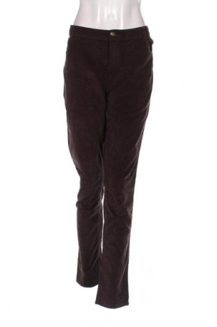 Pantaloni de velvet de femei Tex, Mărime XL, Culoare Maro, Preț 76,32 Lei