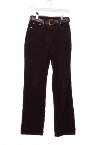 Pantaloni de velvet de femei Unbranded, Mărime S, Culoare Maro, Preț 44,99 Lei