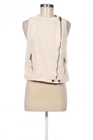 Дамски елек Zara, Размер M, Цвят Екрю, Цена 30,99 лв.