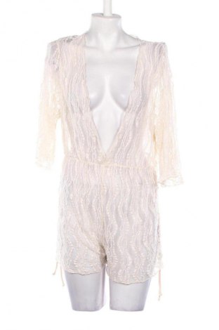 Women's short jumpsuit Unbranded, Μέγεθος M, Χρώμα Εκρού, Τιμή 20,02 €
