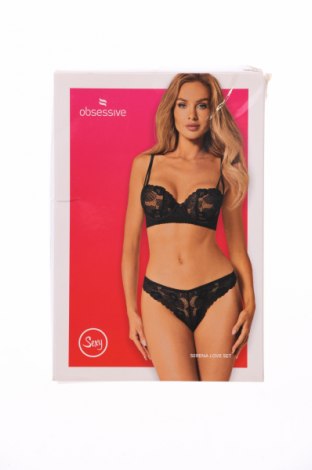Damski zestaw Obsessive, Rozmiar XS, Kolor Czarny, Cena 44,00 zł