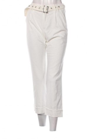 Pantaloni de femei Bershka, Mărime S, Culoare Ecru, Preț 76,32 Lei