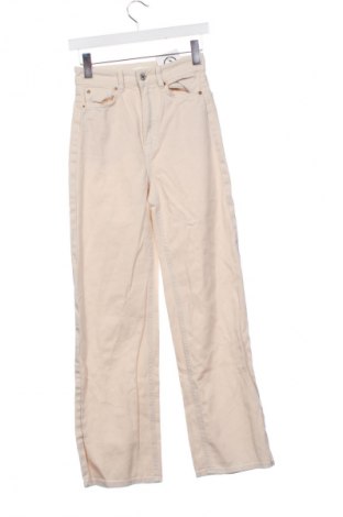 Damskie spodnie H&M, Rozmiar XS, Kolor ecru, Cena 91,24 zł