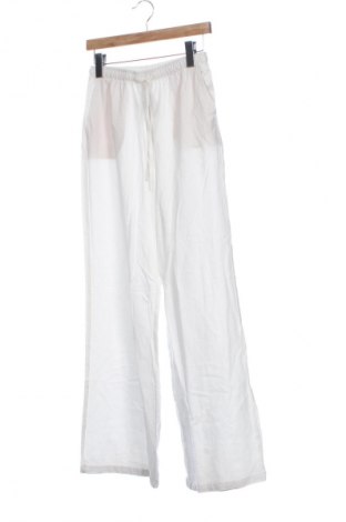 Damskie spodnie Stradivarius, Rozmiar XS, Kolor Biały, Cena 95,99 zł