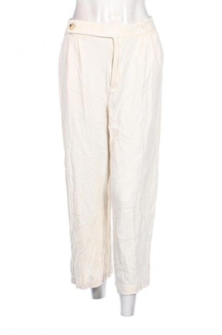 Pantaloni de femei Stradivarius, Mărime M, Culoare Ecru, Preț 76,00 Lei