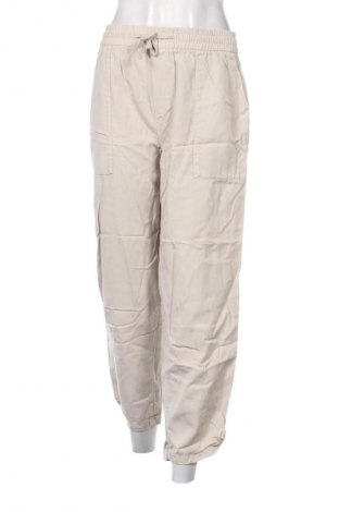 Pantaloni de femei Stradivarius, Mărime L, Culoare Ecru, Preț 77,17 Lei
